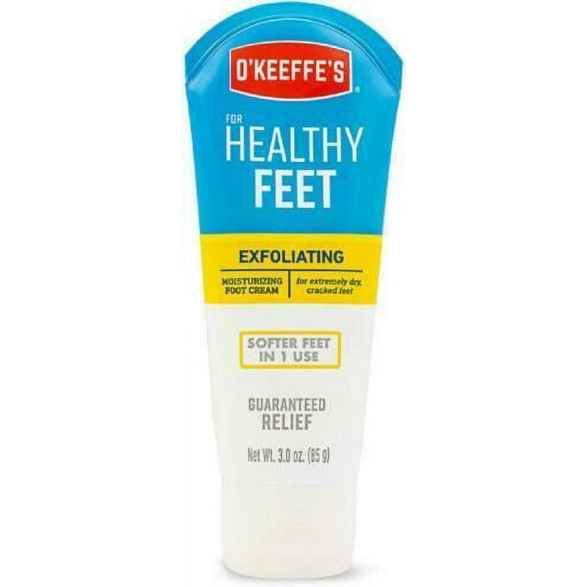 O'Keeffe's Healthy Feet, Exfoliating Foot Cream, 3 oz. Tube - 3 Pack
