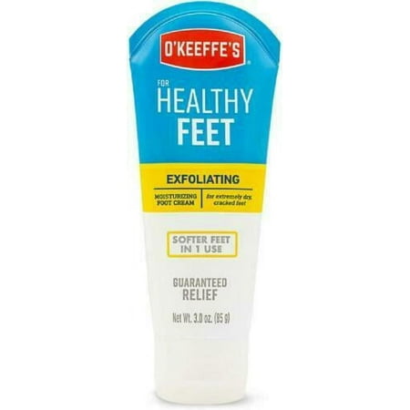 O'Keeffe's Healthy Feet Exfoliating Moisturizing Foot Cream, 3 oz, 3 Pack