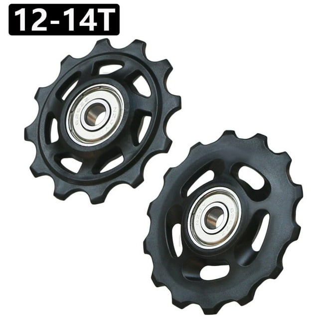 Bike Bicycle Rear Derailleur Wheel Pulley Wheel 12T 14T for 9/10/11 Speed 12T+14T