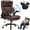 Brown, variant on 600LBS Heavy Duty Office Chair, Big and Tall Office Chair, Executive Chair with Lumbar Support, Desk Chairs with Flip up Arm