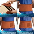 thumbnail image 5 of Back Brace for Lower Back Pain, Breathable Back Support Belt for Women & Men with Lumbar Pad, Lumbar Support Belt for Heavy Lifting & Work, Scoliosis, Brown, S/M(Circumference:24.4-30"), 5 of 16