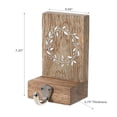 thumbnail image 2 of Christmas Etched Wood Stocking Holder Wreath, 2 of 4