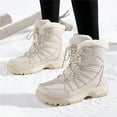 thumbnail image 4 of YOURDIARY Womens Snow Boots Winter Warm Ankle-High Hiking Boots Faux Fur Lining, 4 of 10