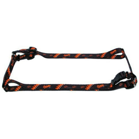 Baltimore Baseball Orioles Extra Small XS 5/8 Inch Wide Adjustable Dog Harness 8" - 14"