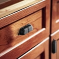 thumbnail image 6 of Goo-Ki 3''(76 MM) Hole Centers Matte Black Cabinet Handles, Luxury Zinc Alloy Cabinet Cup Pulls for Dresser,Drawer,and Cupboard, 6 Pack, 6 of 7