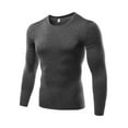 thumbnail image 1 of Men's Compression Baselayer Long Sleeve Shirt Cool Dry Athletic Sports Tops, 1 of 2
