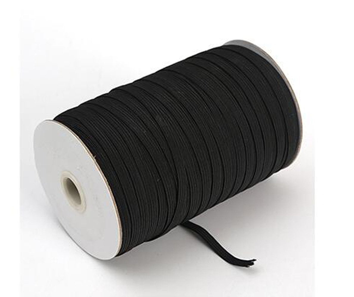 Braided Elastic 1/2'' Wide 144 Yards Black