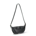 thumbnail image 3 of Time and Tru Women's Bean Sling Crossbody Handbag, Black, 3 of 5