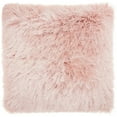 thumbnail image 1 of HomeRoots 386415 Coussin d'Accent en Peluche Rose Shag, 1 of 1