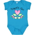 thumbnail image 3 of Inktastic Papa's Girl Heart Flowers Girls Baby Bodysuit, 3 of 5