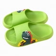 thumbnail image 5 of kpoplk Toddler Slides Slipper Bunny Pillow Sandals Summer Quick Dry Bathroom Slides Beach Water Non-Slip Kids Shower Shoes(Green,11), 5 of 5