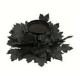 thumbnail image 2 of PALIFEUR Black Leaves Candle Rings Wreaths, Candle Rings Fall Decor, Reusable Artificial Flower Garland for Halloween Table Centerpiece, Halloween Candle Holders Ring Decorations, 2 of 3
