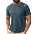 thumbnail image 6 of Akmaiox Men's Athletic Gym T-Shirts Cool To The Touch Ice Silk Lightweight Quick Dry Breathable Loose Fit Graphic Stripes for Summer Outdoor Tops S-5XL, 6 of 10