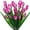 Purple, variant on 6 Bundles Faux Tulips,30 Heads Tulip Artificial Flowers,Fake Silk Flower Tulips,Plastic Spring Flowers,UV Resistant Greenery Shrubs Plants,for Home Garden Window Wedding Decor (Red)