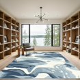 thumbnail image 2 of ODIKA 5'x7' Machine Washable Non-Slip Area Rug, Abstract Navy High Traffic Rug with Pad, Blue, 1031600, 2 of 8
