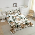 thumbnail image 3 of Woodland Animals Comforter Set Bedroom,Tiger Wildlife Bedding Set,Jungle Safari Animals Down Comforter,Rustic Farmhouse Botanical Duvet Set 2 Pcs, 3 of 6