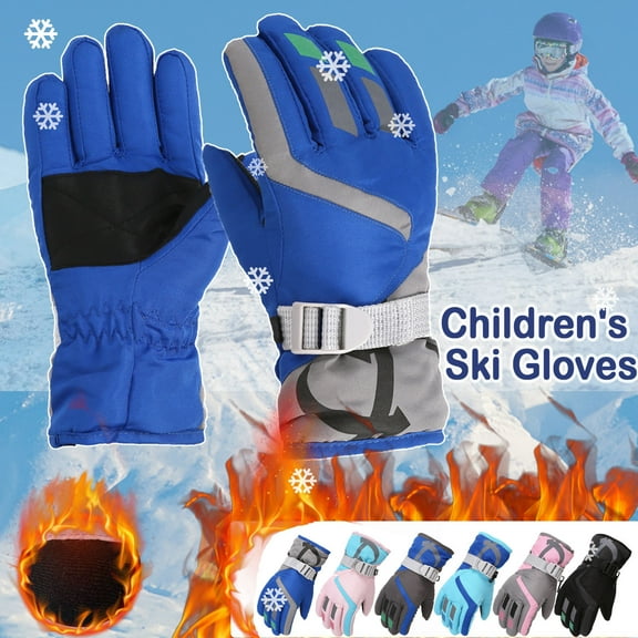 Kids Winter Warm Gloves Waterproof Toddler Girls Boys Snow Gloves Kids Ski Winter Gloves Windproof Children Warm Gloves