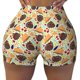 thumbnail image 2 of Fotbe Thanksgiving Shorts Sin Costuras – Shorts Deportivos de Cintura Alta para Mujer, Elásticos para Gimnasio, Yoga, Running o Ciclismo-Small, 2 of 8