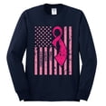 thumbnail image 2 of AmericanFlag Awareness Mens Long Sleeve Shirt, Navy, 2XL, 2 of 3