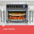 thumbnail image 5 of Crisp 'N Bake Air Fryer Toaster Oven Combo, 12 in 1 Countertop Convection Oven Cooks Food Fast, Fits a Whole Pizza or 6 Toast Slices, French Doors with Stainless Steel Finish, 5 of 5