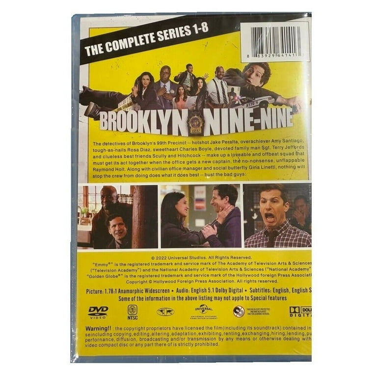 Brooklyn Nine Nine Complete Series Seasons 1-8 DVD Set