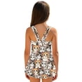thumbnail image 2 of DISNIMO Cat Print Girls Swimsuit One Piece Swimwear with Skirt Hawaiian Summer Bathing Suit Quick Dry U Neck Swim Dress Size 7-8, 2 of 8