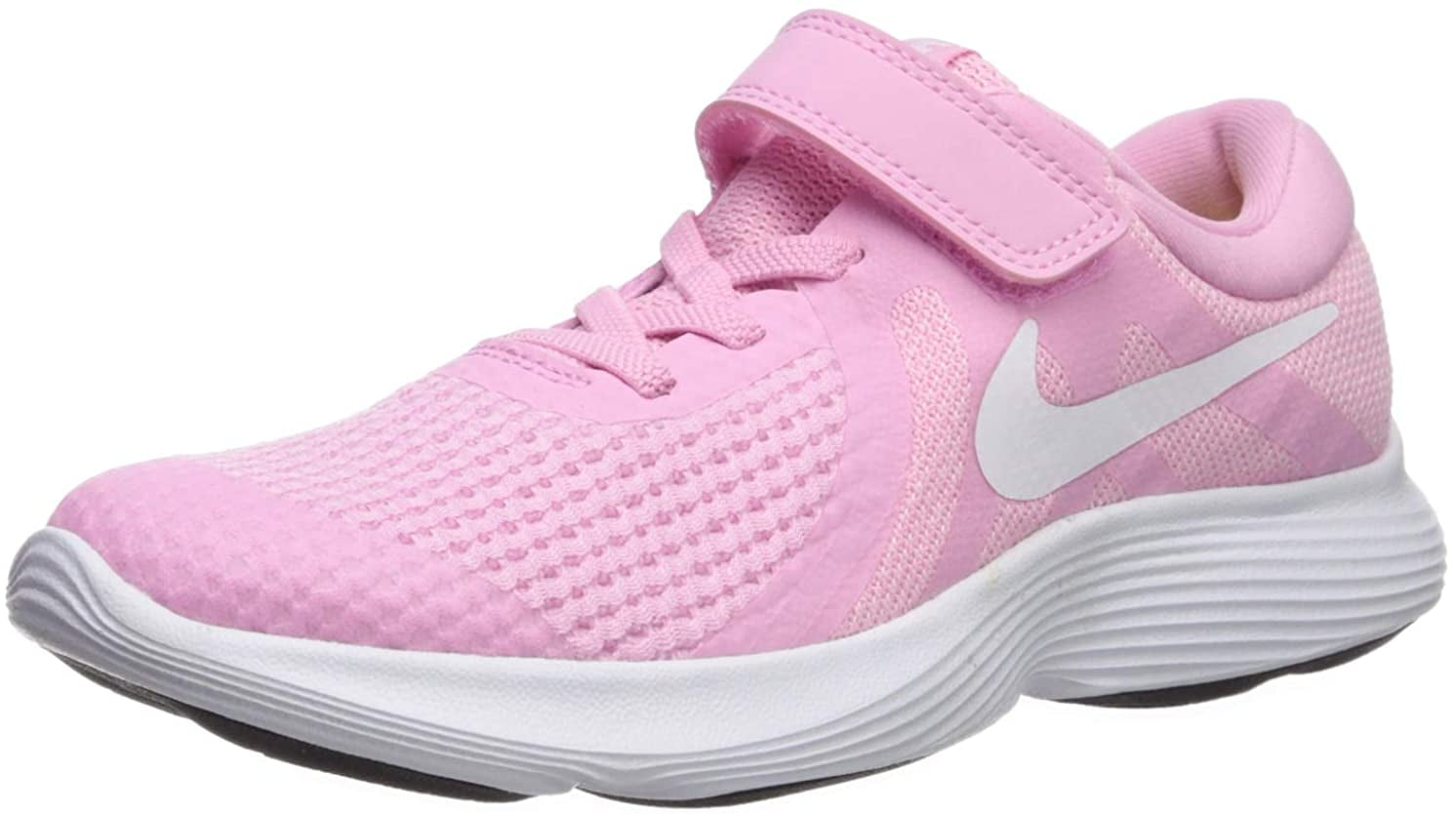 Nike Girls' Revolution 4 (PSV) Running Shoe, Pink Rise/White Pink