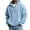 Light Blue, variant on Havenx Mens Waffle Hoodie Long Sleeve Quarter-Zipper Sweatshirts Textured Knit Solid Color Athletic Sweatshirt with Pockets Comfy Athletic Loose Warm Casaul Fall Winter Pullover,Mint Green M