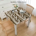 thumbnail image 2 of nygtbtfer  Farmhouse Style Linen tablecloths, Wrinkle Resistant Washable Dining Room Table Cloths for Rectangle Tables - Hemstitch Light Coffee White, 2 of 7