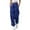 Blue, variant on drpgunly Womens Pants Bottom Sweatpants No Drawstring Joggers Pants Workout High Waisted Yoga Pants With Pockets Brown L