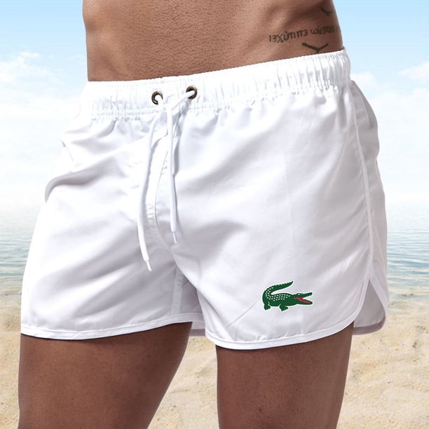 Nuevo Lacoste Pantalones Cortos De Los Hombres Casual Más El Tamaño De La Playa Boardshorts M-3Xlpangjing