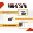 thumbnail image 4 of Front Bumper Cover Compatible with International LT 2020-2023 - Right Passenger Side Bumper End Cap Reinforcement Replaces OEM 4057029C2, 4062284C1, 4 of 11