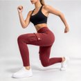 thumbnail image 2 of Jesvior Plus Size Women's High Waisted Cargo Yoga Leggings with Pockets Tummy Control Stretch Workout Leggings Running Athletic Gym Activewear, 2 of 9