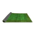 thumbnail image 2 of Ahgly Company Indoor Square Abstract Green Modern Area Rugs, 4' Square, 2 of 4