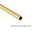 thumbnail image 4 of Uxcell 3.5mm OD 0.5mm Wall Thickness 30mm Length Brass Tube for DIY 10 Pack, 4 of 5