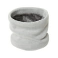thumbnail image 1 of Qarigey Bufandas de punto cálidas Unisex para hombre y mujer, bufandas de punto elásticas gruesas, calentador de cuello para niños, bufanda Sombreros Gris claro, 1 of 6