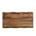 thumbnail image 6 of Taran Designs Darcy Live Edge Solid Wood Coffee Table in Brown, 6 of 7