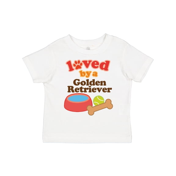 Inktastic Golden Retriever Loved by a Boys or Girls Toddler T-Shirt