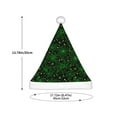 thumbnail image 3 of Haiem Green Bright Web with Spiders Pattern Santa Hat Confortable Velvet Christmas Hat for Christmas Party Favors Fit for Adults and Kids, 3 of 6