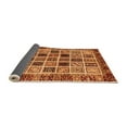 thumbnail image 2 of Ahgly Company Indoor Round Abstract Orange Modern Area Rugs, 8' Round, 2 of 4