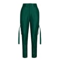 thumbnail image 3 of BLVB Women's PU Leather Pants High Waist Zipper Goth Leather Pants Legging Trousers Clubwear with Pockets, 3 of 4