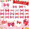 thumbnail image 2 of Lazos para Pelo de Perro Tondiamo Rosa Navidad 100 unidades para Perros Pequeños, 2 of 7