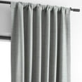 thumbnail image 3 of Half Price Drapes Vista Grey Bellino Textured Faux Linen Room Darkening Curtains For Bedroom & Living Room Curtains(1 Panel), Curtains 96 Inches Long, 50W X 96L, 3 of 12