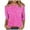 Hot Pink, variant on Sequin Print Blouses for Women Sparkly Glitter Party Y2K Tops Long Sleeve Blouse Crewneck Dressy Shirt for Evening Party