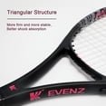 thumbnail image 4 of KEVENZ Tennis Racket for Adults, Carbon Fiber Tennis Racquet with Carring Bag, Light Weight and Shock Resistant, Black, 4 of 5