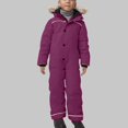 thumbnail image 2 of YunPes Boys Snow Suit Outdoor Waterproof Windproof Snowboarding Ski Suits Toddler Kids Winter Warm Plain Hooded Overalls Jumpsuit, 2 of 6