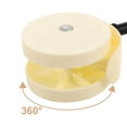 thumbnail image 3 of OUNONA 8 Pcs Roues de Remplacement pour Marcheur Universel Beige Plastique Roues Pivotantes Silencieuses Installation Rapide, 3 of 6