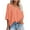 Orange, variant on Orange S WIZUTIZ Tops Women's Holiday Saving Cotton Linen Athletic Cotton Blend Tops Solid Breathable Short Sleeve Tshirts Plus Ladies Lightweight Tshirt Loose Fit Plain Tee Trendy Round Neck T-shirt