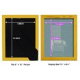 thumbnail image 4 of Hepplewhite Desk & Bookcase I - Framed Print w/glass - Sunflower Yellow, 4 of 7