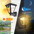 thumbnail image 3 of Luces Solares Linterna De Pared Solar Para Exteriores Con Sensor De Movimiento 3 Modos De Iluminación Ip65 Lámpara Solar Impermeable Para Garaje De Entrada De Jardín Eigraketly HA038639-00, 3 of 6